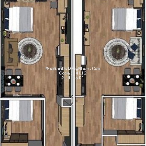 Bán căn hộ nghỉ dưỡng 60m2, tầng 17, tms qui nhơn