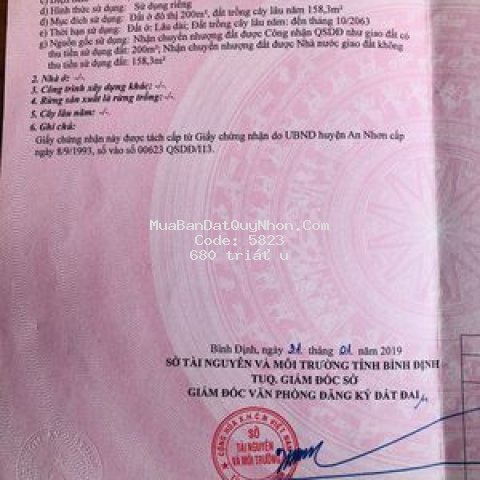 Bán đất chính chủ