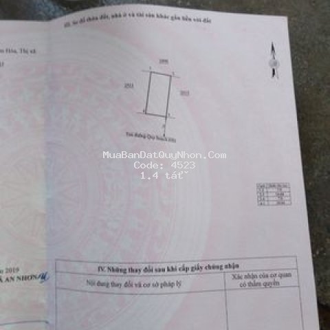 Bán kdc tân hoà, thị xã an nhơn,bình định