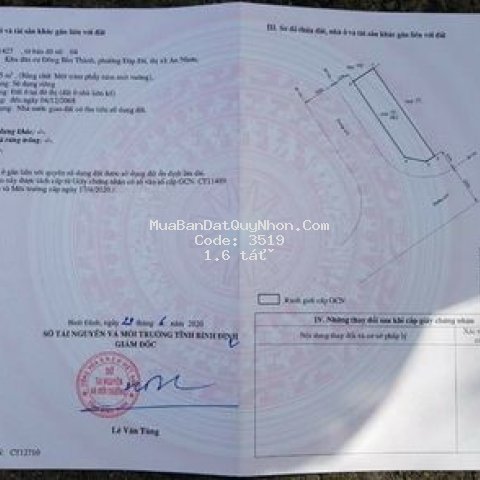 Bán lô góc 2 mặt tiền cực đẹp trong kdc bàn thành
