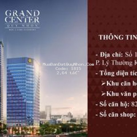 Căn hộ grand center 2pn