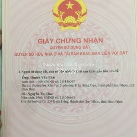 Chính chủ bán nhà đường bạch đằng, tp quy nhơn Chính chủ bán nhà đường bạch đằng, tp quy nhơn