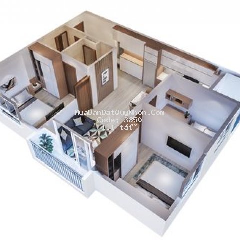 Chung cư - 60m2- giá 1,1ty- trung tâm quy nhơn