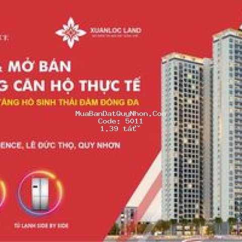 Chung cư phú tài residence 72m² 2 pn lê đức thọ