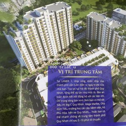 Chung cư thành phố qui nhơn 52m² 2 pn