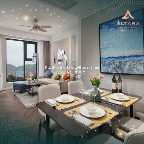 Chung cư thành phố qui nhơn 62m² 2pn