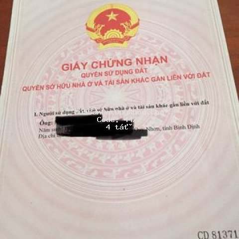 đất cần bán đất cầu 2 hà thanh quy nhơn 93m²