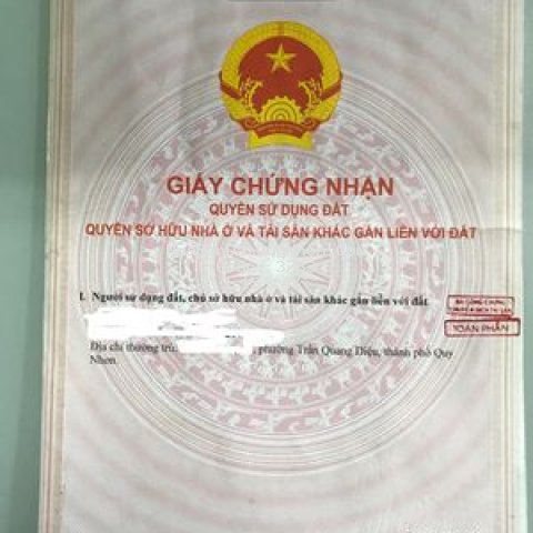 đất tái định cư phú tài cần bán