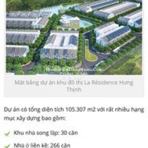 đất thành phố qui nhơn (5,7x20m)