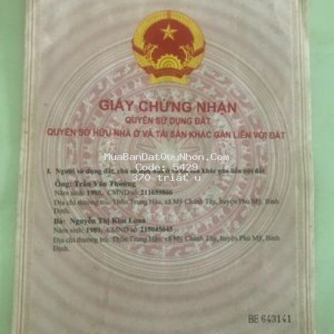 đất thổ cư