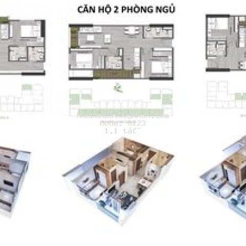 Giá chỉ 1ty1/ căn 2pn sở hữu căn hộ xanh quy nhơn