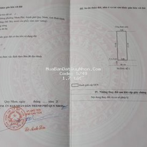 Lô đất đẹp ngay ubnd p nhơn phú