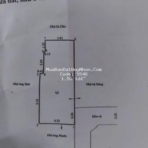 Nhà 1 mê 40m2 hướng nam hẻm đường phan bội châu