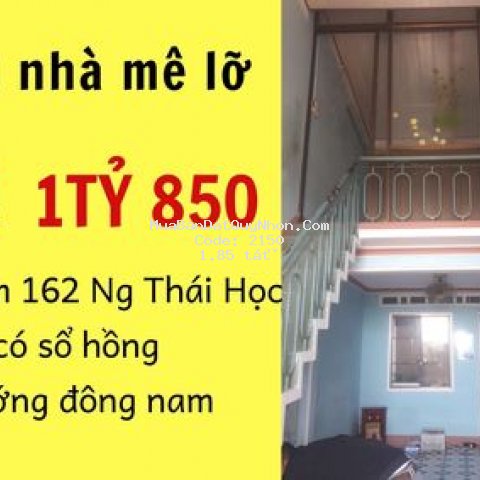 Nhà mê lỡ hẻm nguyễn thái học,có sổ hồng