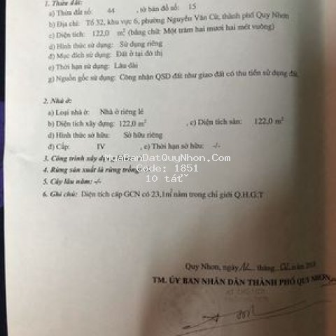 Nhà nát mặt tiền đường lý thái tổ, tp quy nhơn Nhà nát mặt tiền đường lý thái tổ, tp quy nhơn