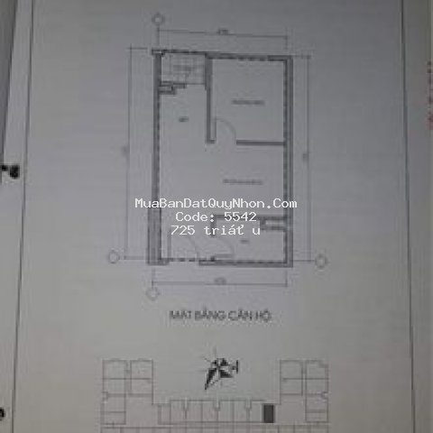 Sang nhượng căn chung cư 1 pn 33,6m2 ecolife qn
