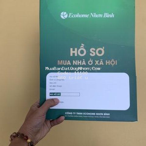 06 suất đký hồ sơ noxh ecohome nhơn bình, quy nhơn