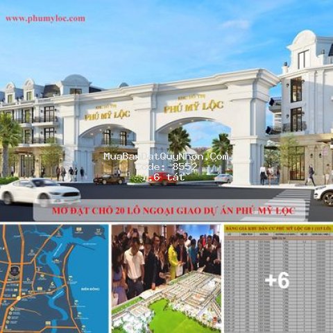 20tr/nền khu đô thị phú mỹ lộc - mua lời ngay