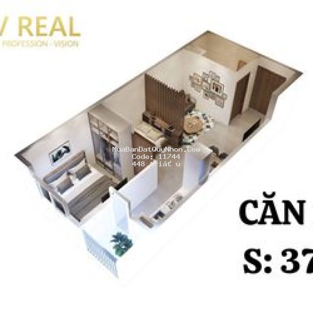 Bán căn hộ quy nhơn giá 448tr/1pn - chỉ còn 1 căn
