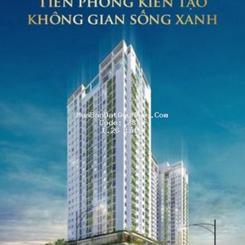 Bán căn tây nam 2 phòng ngủ,64m2