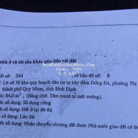 Bán đất trung tâm hướng đông nam
