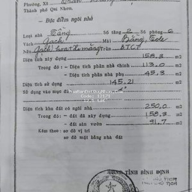 Bán nhanh nhà ngay trung tâm thành phố qui nhơn