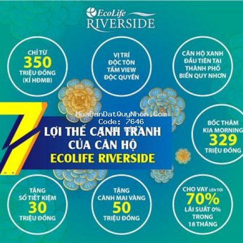 Căn hộ chung cư ecolife riverside 60m2 2pn 2/2021