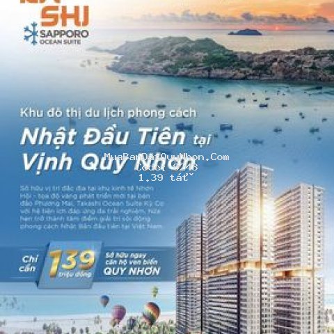 Căn hộ view biển quy nhơn takashi ocean suite