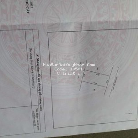 Cần tiền bán gấp đất chợ đề gi, gần cảng cá