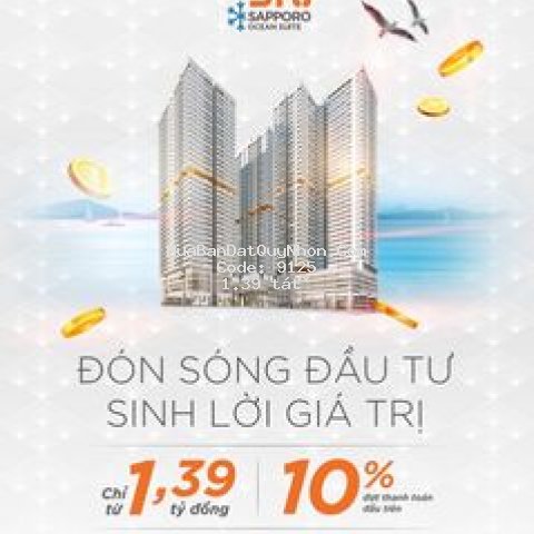 Chung cư thành phố qui nhơn 40m² 1 pn