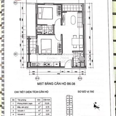 Chung cư thành phố qui nhơn 52m² 2pn