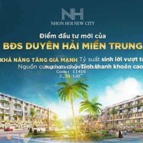 Cơ hội đầu tư đất nền ven biển  quy nhơn