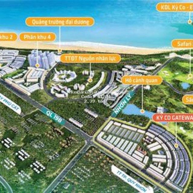 đất biển thành phố qui nhơn 80m² lk flc quy nhơn