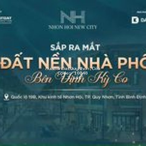 đất nền biệt thự, nhà phố  nhơn hội new city