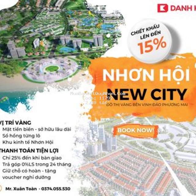 đất nền nhơn hội - ck lên đến 15%