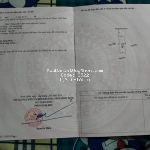 đất sổ đỏ chính chủ thị trấn đập đá 99m (5.5*18)