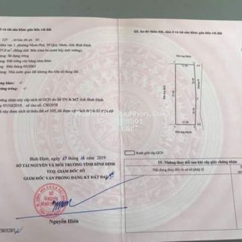 đất vườn 437m2 phường nhơn phú, quy nhơn