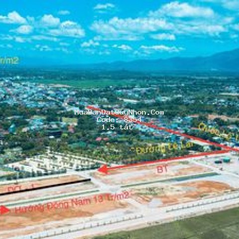 Giá quá rẻ bán đất sổ đỏ125m2,trung tâm tx an nhơn