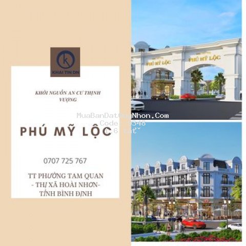 Khu đô thị đẳng cấp phú mỹ lộc mặt tiền 2 quốc lộ