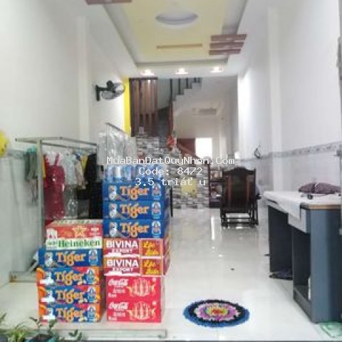Nhà 1 trệt, 2 lầu 52m2, quang trung, quy nhơn