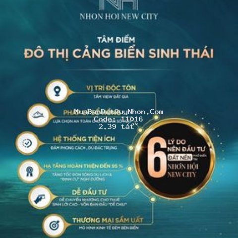 🌟 nhơn hội new city - căn nhà bên biển chỉ 2.39tỷ