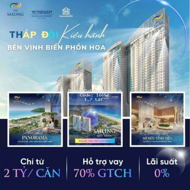 Bán căn 1pn tầng 18 the sailing giá rẻ