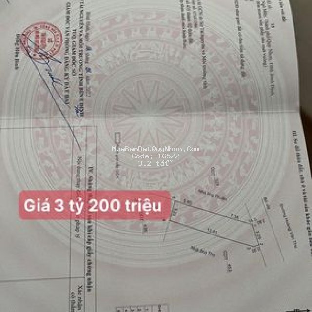 Bán đất mặt tiền hoàng văn thụ
