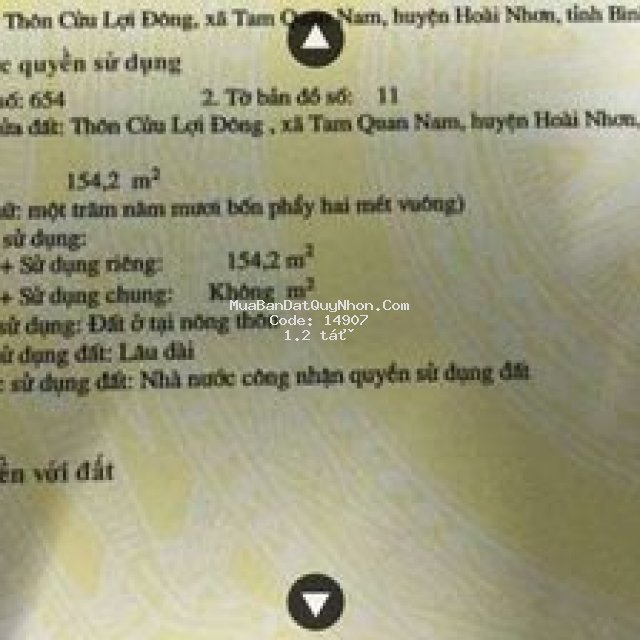 Bán đất tam quan nam hoài nhơn bình định