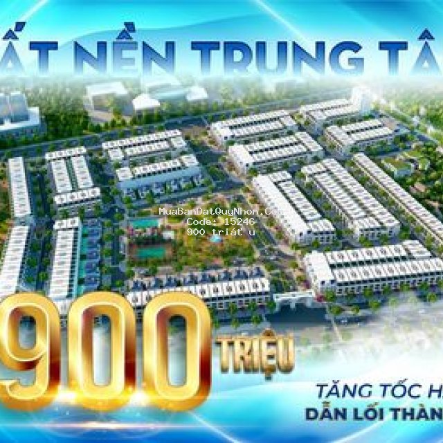 Bán đất trung tâm tx. hoài nhơn mặt tiền ql1a