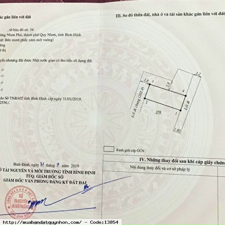 Bán lô đất 3 hẻm đường ô tô vô tận đất thuộc P Nhơn Phú_TP Quy Nhơn - Diện tích 40,5m2 ngang 4m, vuông vức - Giá,1,1tỷ (thương lượng nhẹ) Bán lô đất 3 hẻm đường ô tô vô tận đất thuộc P Nhơn Phú_TP Quy Nhơn - Diện tích 40,5m2 ngang 4m, vuông vức - Giá,1,1tỷ (thương lượng nhẹ)