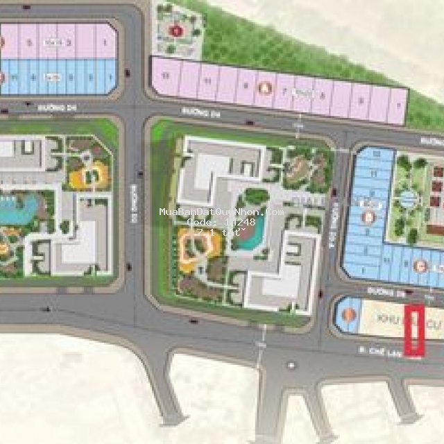 Bán lô đất đường chế lan viên qnhon 82m2 n4.5