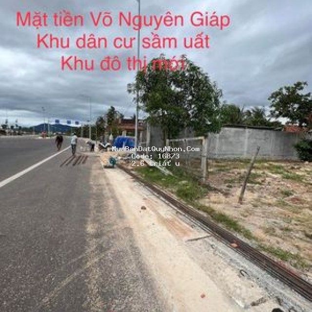 Bán lô đất mặt tiền đường 639 hoài nhơn, bình định