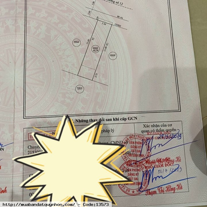 Bán nhà mặt tiền khu Thành Thái_P Quang Trung_TTTP Quy Nhơn.  - DT: 44,38m2 ngang 3,3m - Vị trí đẹp, gần ngã 3 - Hướng: Đông Bắc - Lộ giới: 9m 💰 2 tỷ 300 triệu (thương lượng)