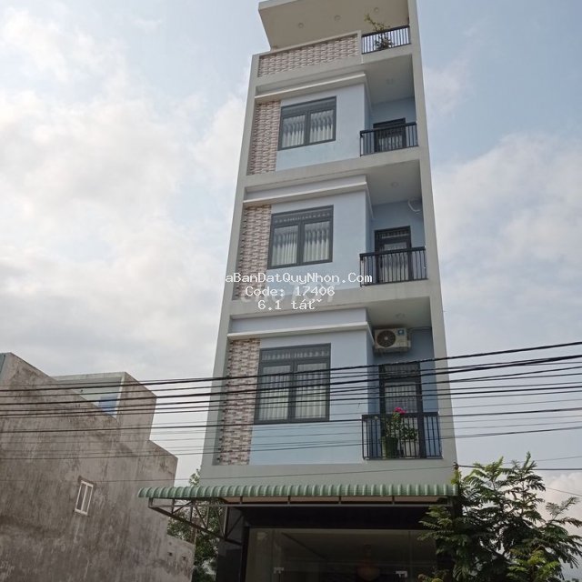 Bán nhà mặt tiền lê đại cang , p. nhơn bình - TP Quy Nhơn - Giá bán 6,1 tỷ - DT sàn 480m2 - nhà 4 lầu+1 trệt